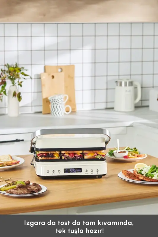 Presto 2 ta 1 ta Raqamli 2009 Grill va Toaster 6 Tilim 2000W - 5