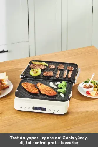 Presto 2 ta 1 ta Raqamli 2009 Grill va Toaster 6 Tilim 2000W - 3