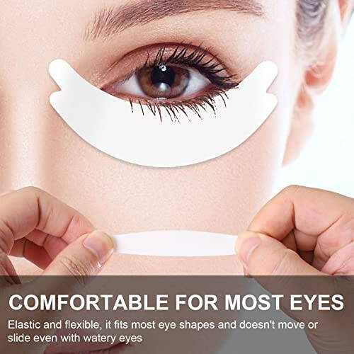 Pretty memory 100 Pairs Foam Eye Pads for Lash Extensions, Lint Free Hypoallergenic Sticky Lash Pads, Under Eye Pads for Lash Extensions, Lash Tech Supplies Must Haves, Latex Free - 5