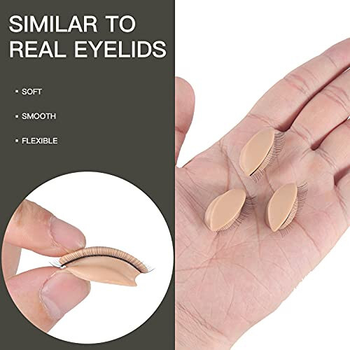 Pretty memory Lash Mannequin Head with 2 Pairs of Removable Lash Practice Eyelids, Realistic Eyelash Mannequin Head, Soft-Touch Lash Extension Supplies Lash Tech Supplies for Practice - 3