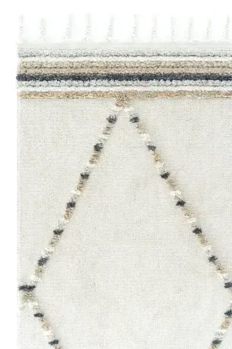 Pretty White Washable Embossed Fluffy Bubble Rug Non-Slip Faux Fur Rug Rabbit Fur Plush Carpet-Cream Beige - 3