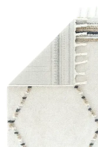 Pretty White Washable Embossed Fluffy Bubble Rug Non-Slip Faux Fur Rug Rabbit Fur Plush Carpet-Cream Beige - 4