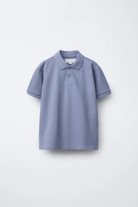 Прямая BASIC POLO T-SHIRT-Светло-голубой - 1