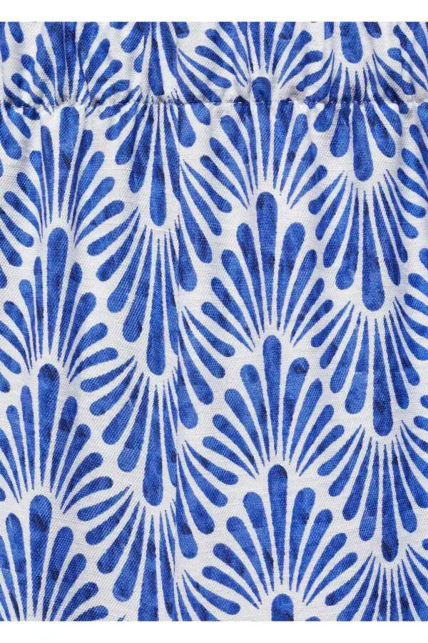 Прямые брюки с узором - 8