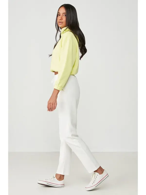 Прямые спортивные штаны 801 экрю-экрю - 3