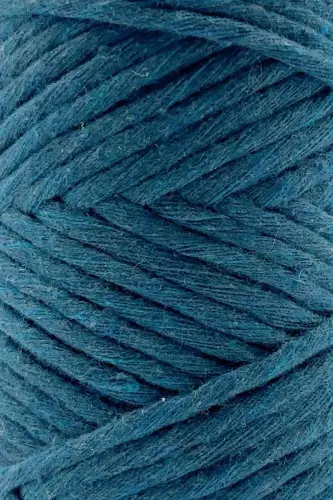 Пряжа макраме 3мм, расчесываемая хлопковая пряжа макраме, пряжа макраме, бензиновый синий-бензиновый синий - 2