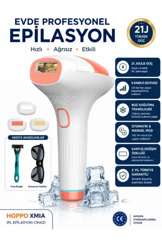 Прибор для удаления волос Xmia IPL Ice Laser 999 999 импульсов 9 уровней ультрамощный - 8