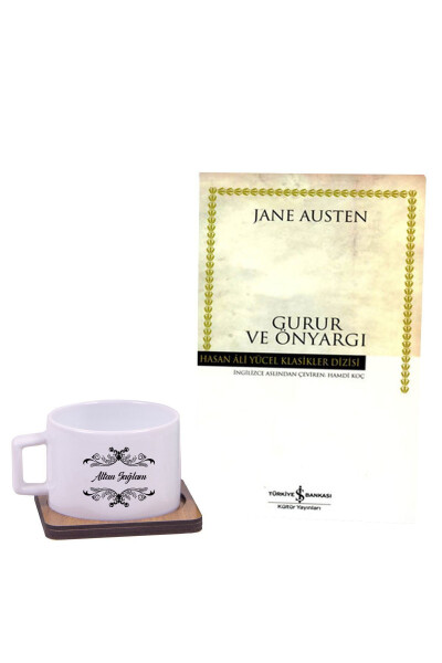 Pride and Prejudice Book - Coffee Mug Gift Set / Birthday Gift / Set - KITAPLI HEDIYE
