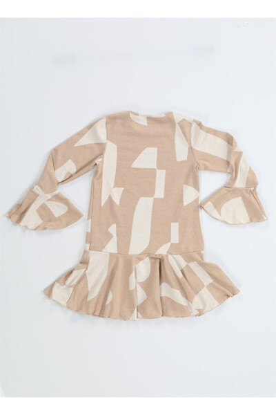 Princess Beige Ruffled Girl Dress - 8