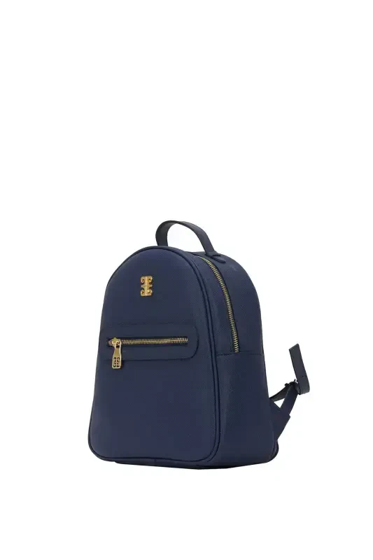 Print Dark Blue Women's Backpack 05PO22Y1541-Print Dark Blue - 3