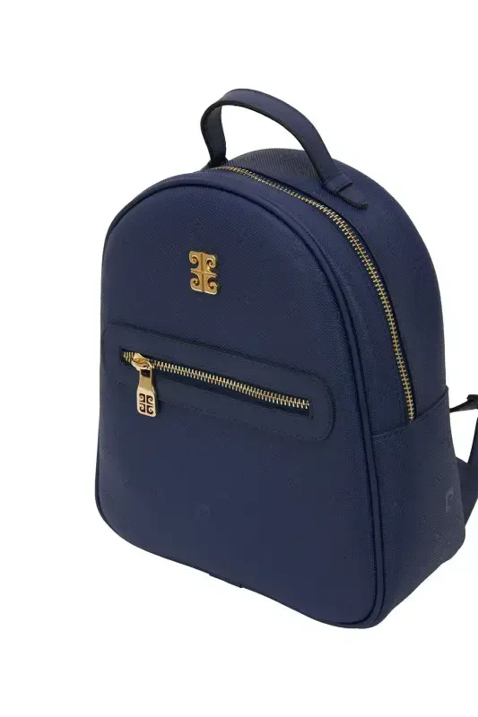 Print Dark Blue Women's Backpack 05PO22Y1541-Print Dark Blue - 4