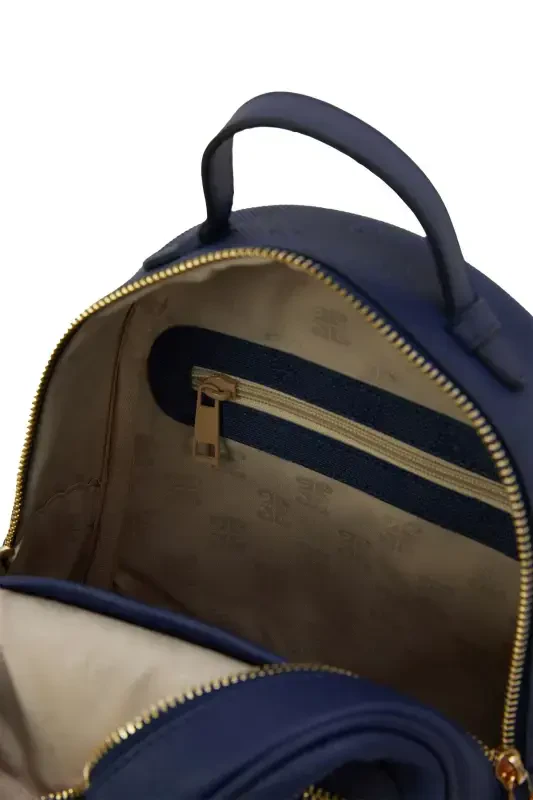 Print Koyu Mavi Ayollar Ryukzaki 05PO22Y1541-Print Koyu Mavi - 5