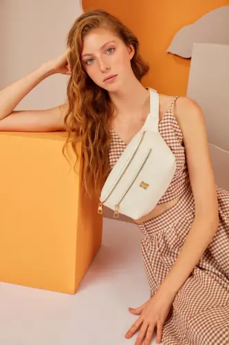 Print White Women's Belt Bag 05PO22Y1542-Print White 