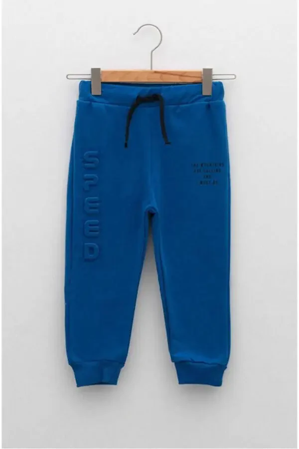 Printed Baby Boy Jogger Pants with Elastic Waistband - 1