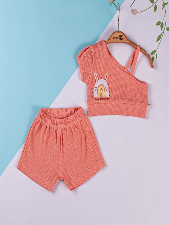 Printed Baby Girl Shorts Set - 1