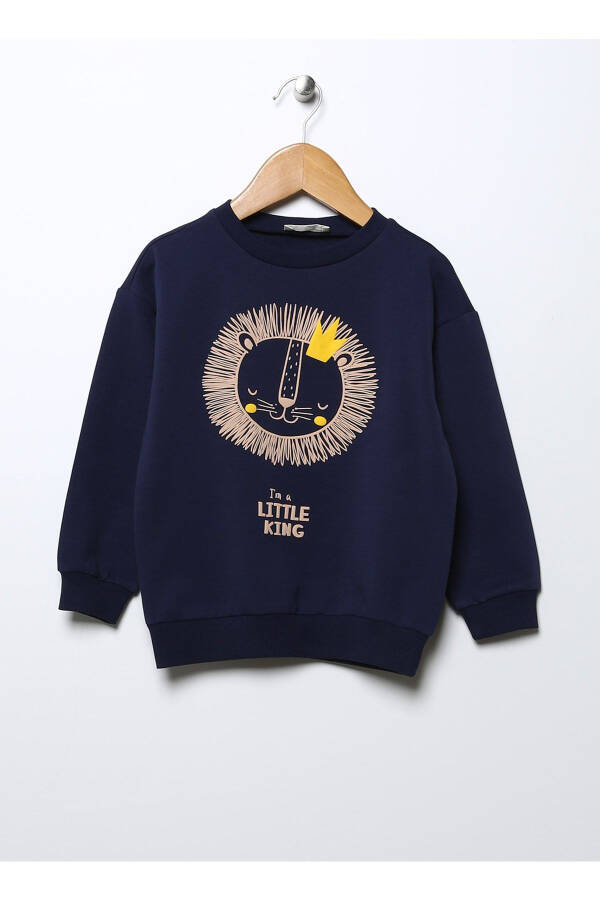 Printed Baby Navy Sweatshirt - 1