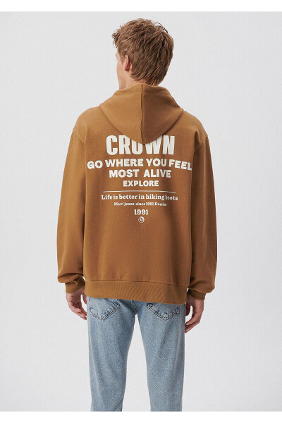 Printed Beige Sweatshirt (0S10047-71572) - 4