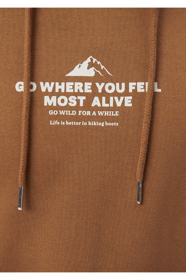 Printed Beige Sweatshirt (0S10047-71572) - 6