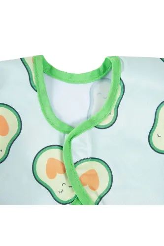 Printed BLW Sleeve Bib Avocado Pattern - 5