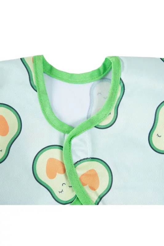 Printed BLW Sleeve Bib Avocado Pattern - 5