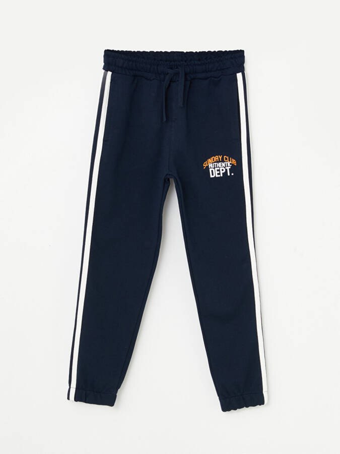 Printed Boys Jogger Sweatpants with Elastic Waistband - 4