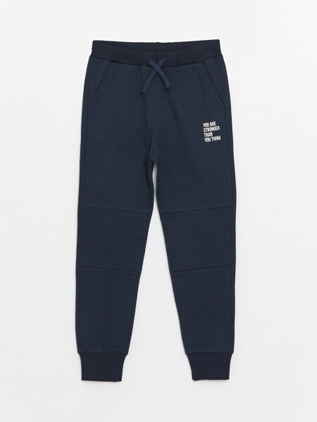 Printed Boys Jogger Sweatpants with Elastic Waistband - 4