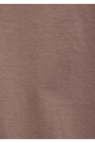 Printed Brown T-Shirt Regular Fit - 8