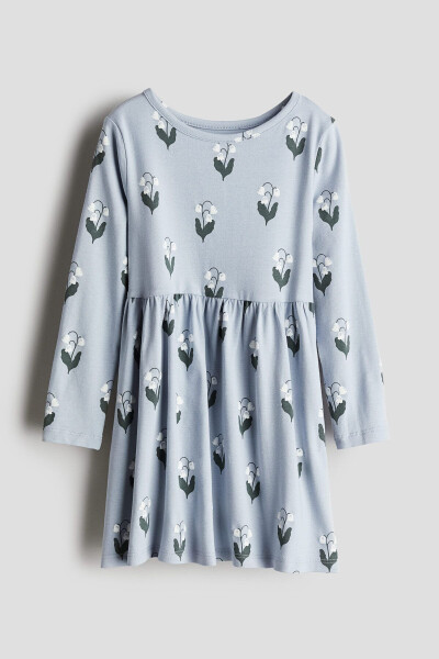 Printed cotton dress - 1