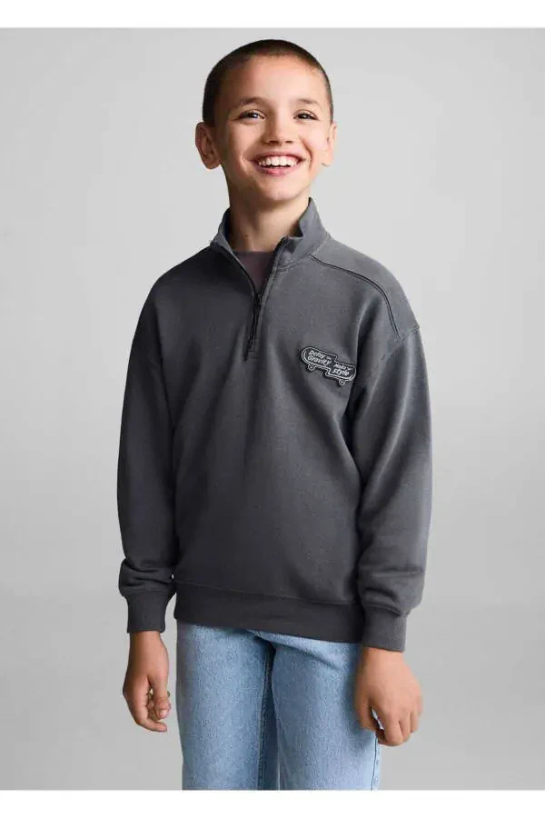 Printed cotton sweatshirt - 1