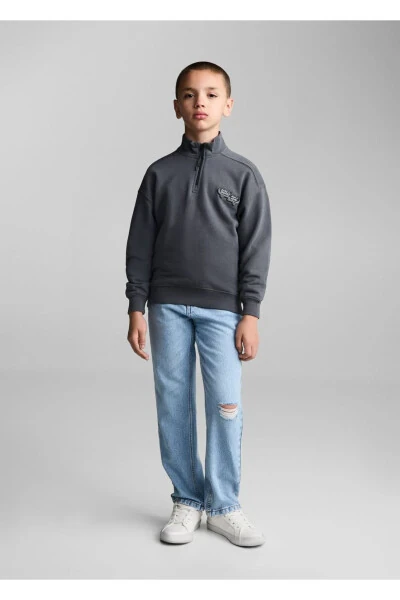 Printed cotton sweatshirt - MANGO KIDS (1)