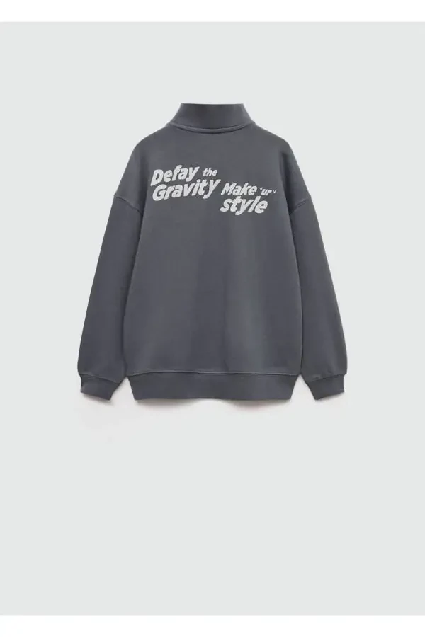 Printed cotton sweatshirt - 4