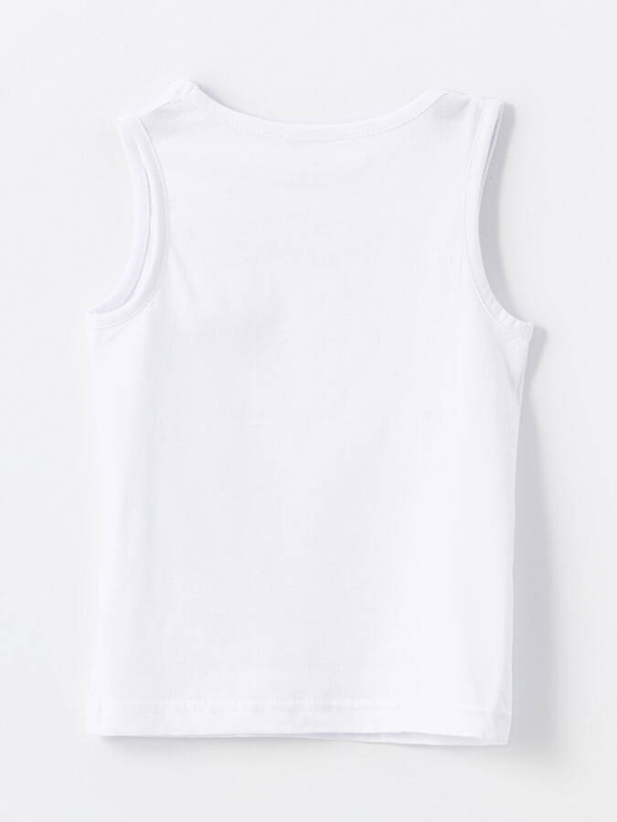 Printed Crew Neck Baby Boy Tank Top - 3
