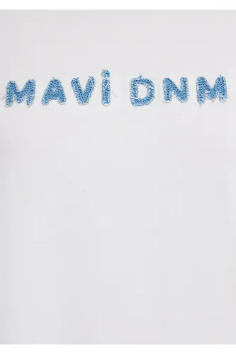 Printed Ecru T-shirt Loose Fit / Oversize 16 - 8