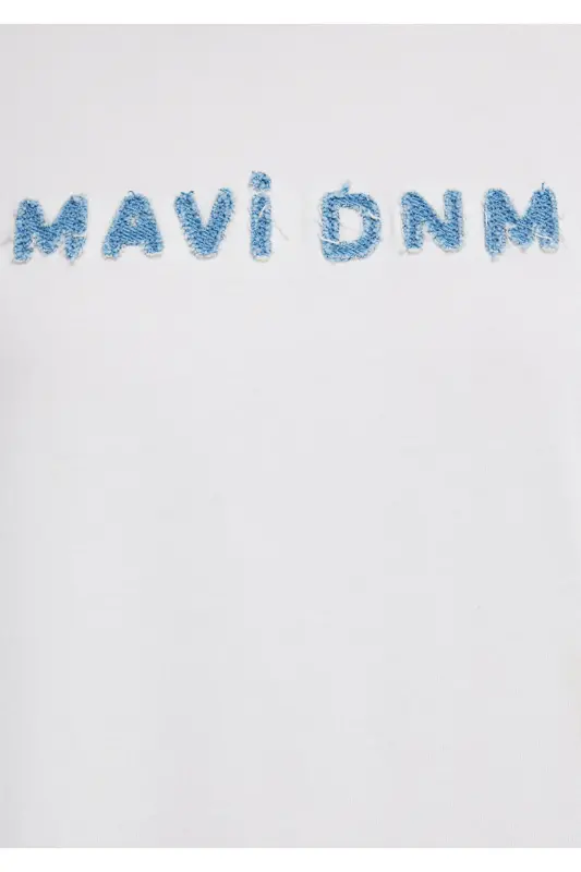 Printed Ecru T-shirt Loose Fit / Oversize 16 - 8