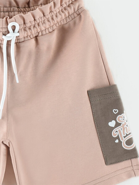 Printed Girls Shorts with Elastic Waistband - 5