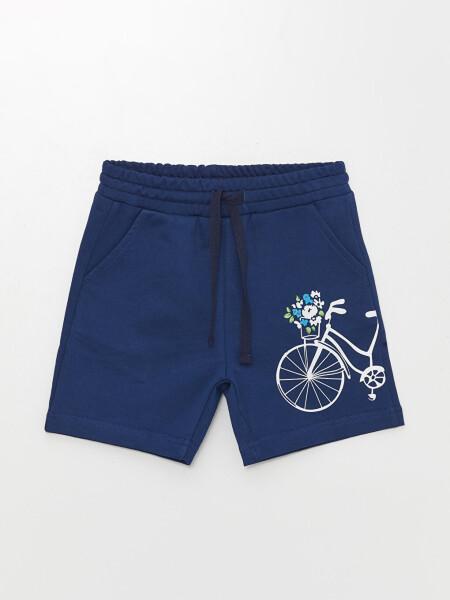 Printed Girls Shorts with Elastic Waistband - 4