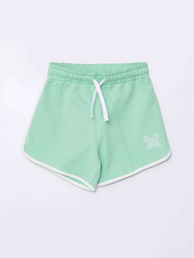 Printed Girls Shorts with Elastic Waistband - 4