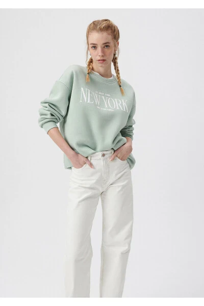 Printed Green Sweatshirt 1612008-71464 - MAVI