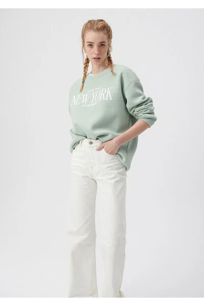 Printed Green Sweatshirt 1612008-71464 - MAVI (1)