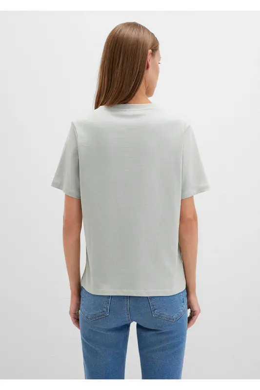 Printed Green T-shirt Regular Fit 16 - 4