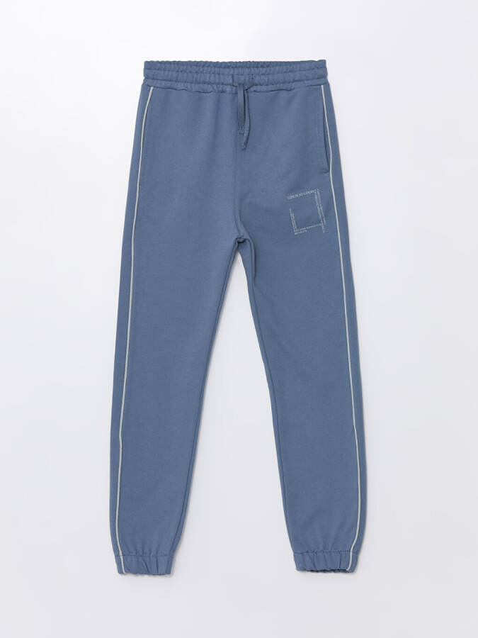 Printed Jogger Sweatpants for Boys with Elastic Waistband - 4