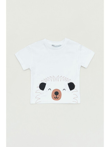 Printed Kangaroo Pocket Boys T-Shirt - LC WAIKIKI