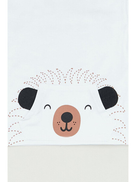 Printed Kangaroo Pocket Boys T-Shirt - 3