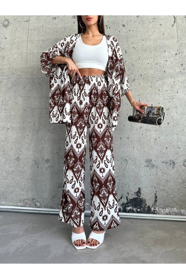 Printed Kimono Set - 6