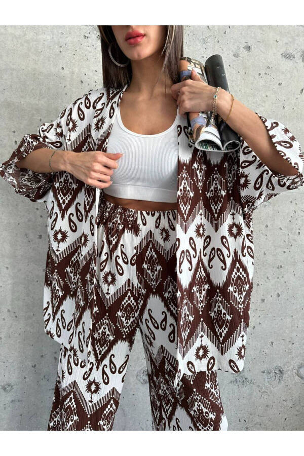 Printed Kimono Set - 1