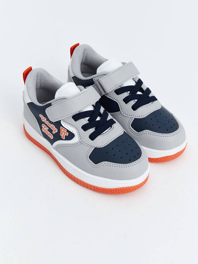 Printed Lace-Up Boys' Sneakers - 1