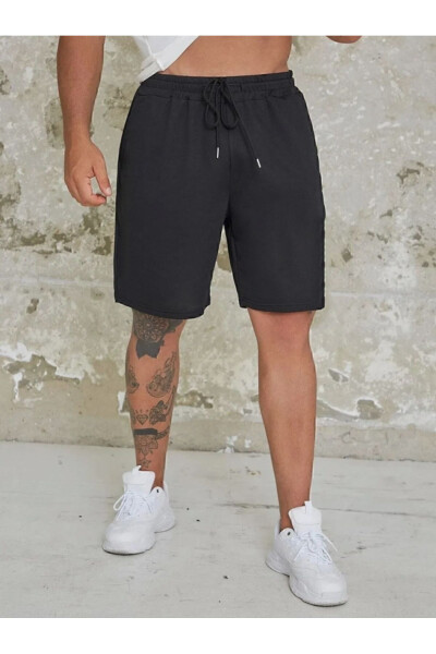 Printed Men's Lycra Sweat-Wicking Black Trend Shorts - 5