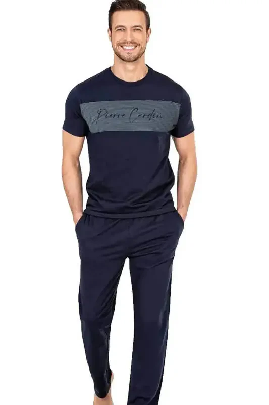 Printed Men's Pajama Set - 1