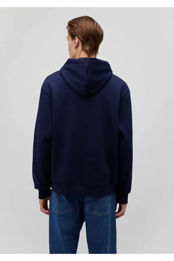 Printed Navy Sweatshirt 0s10201-84371 - 4