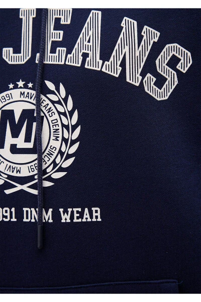 Printed Navy Sweatshirt 0s10201-84371 - 6